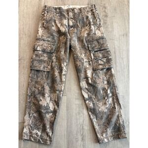Hollister Cargo Pants Mens 29x30 Loose Fit Camo Pockets Utility Outdoor Rugged